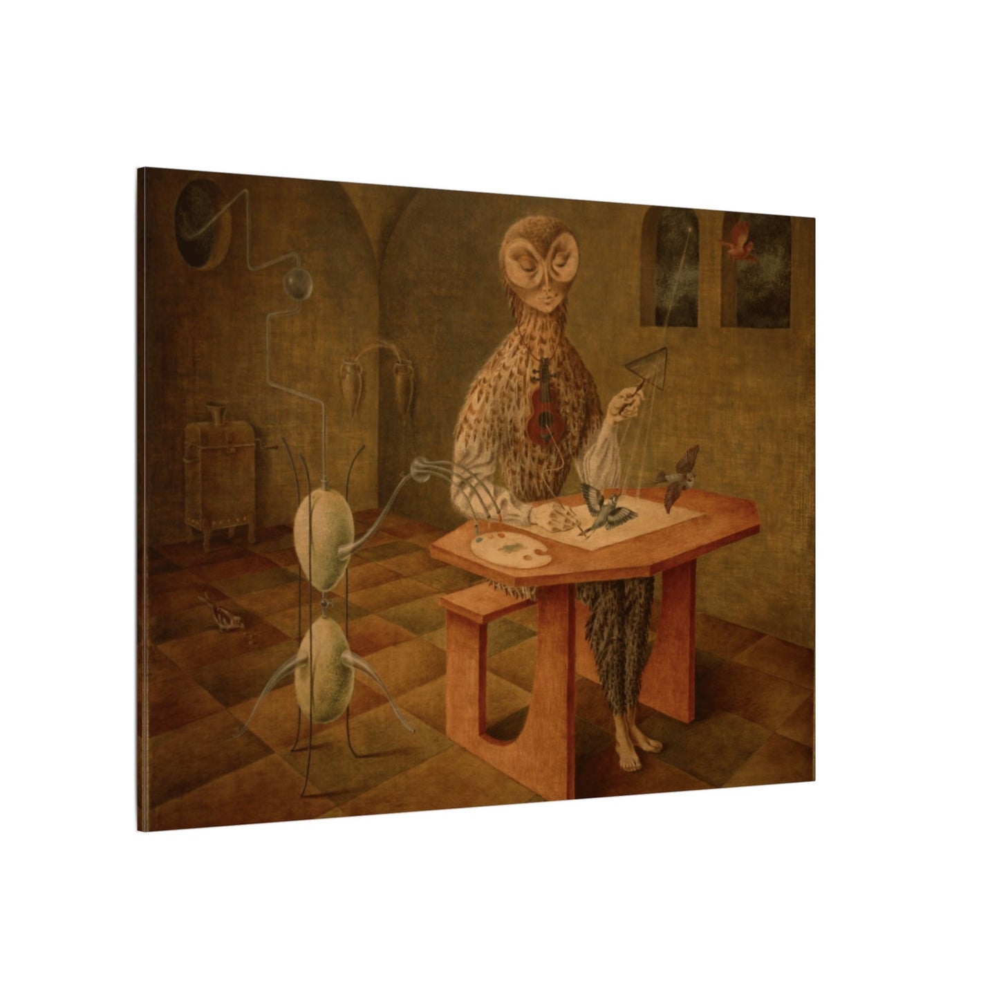 Remedios Varo The Creation of The Birds Canvas Print, Surrealist Art Masterpiece