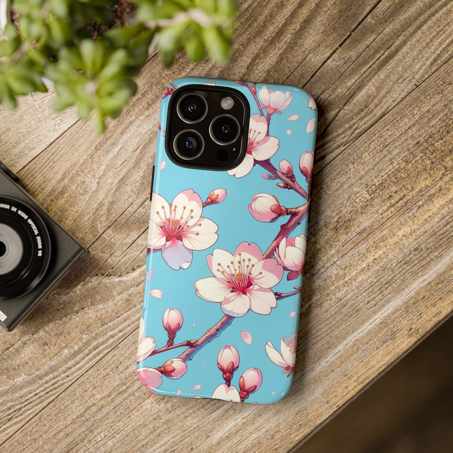Anime Phone Case, Sakura Blossom Tough Case, Friend Gift, Japanese Culture, Protective Cover, Anime Lover Gift