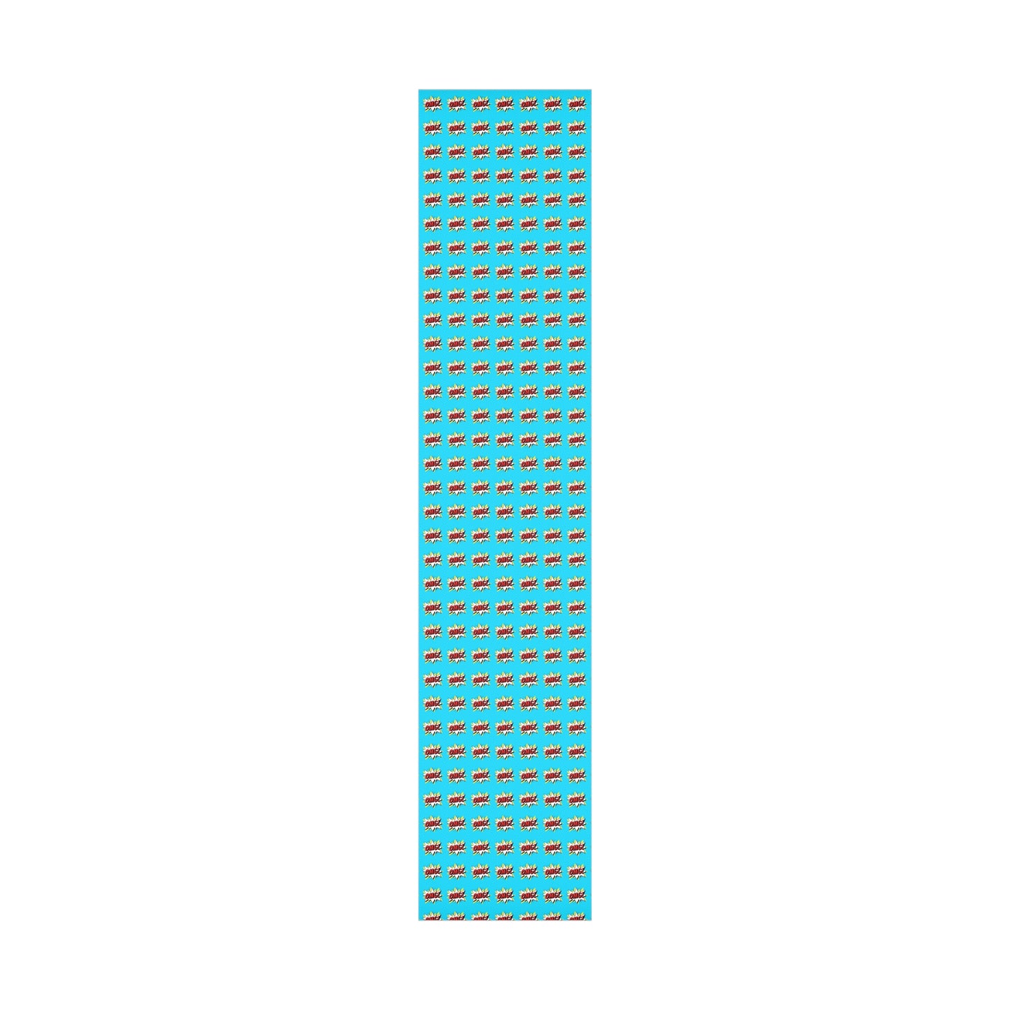Retro Pop Art Wrapping Paper - OMG! Speech Bubble Design on Bright Blue - Unique Cartoon-Style Gift Wrap
