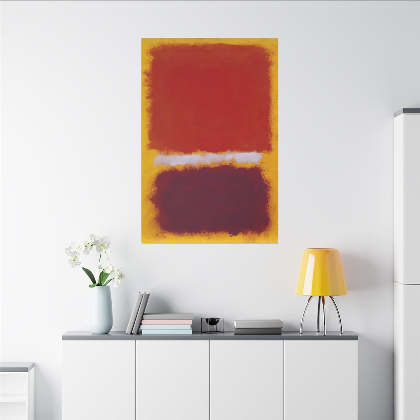 Mark Rothko Art Canvas, Untitled 1959, Vivid Color Abstract, Modern Home Decor, Statement Wall Hanging