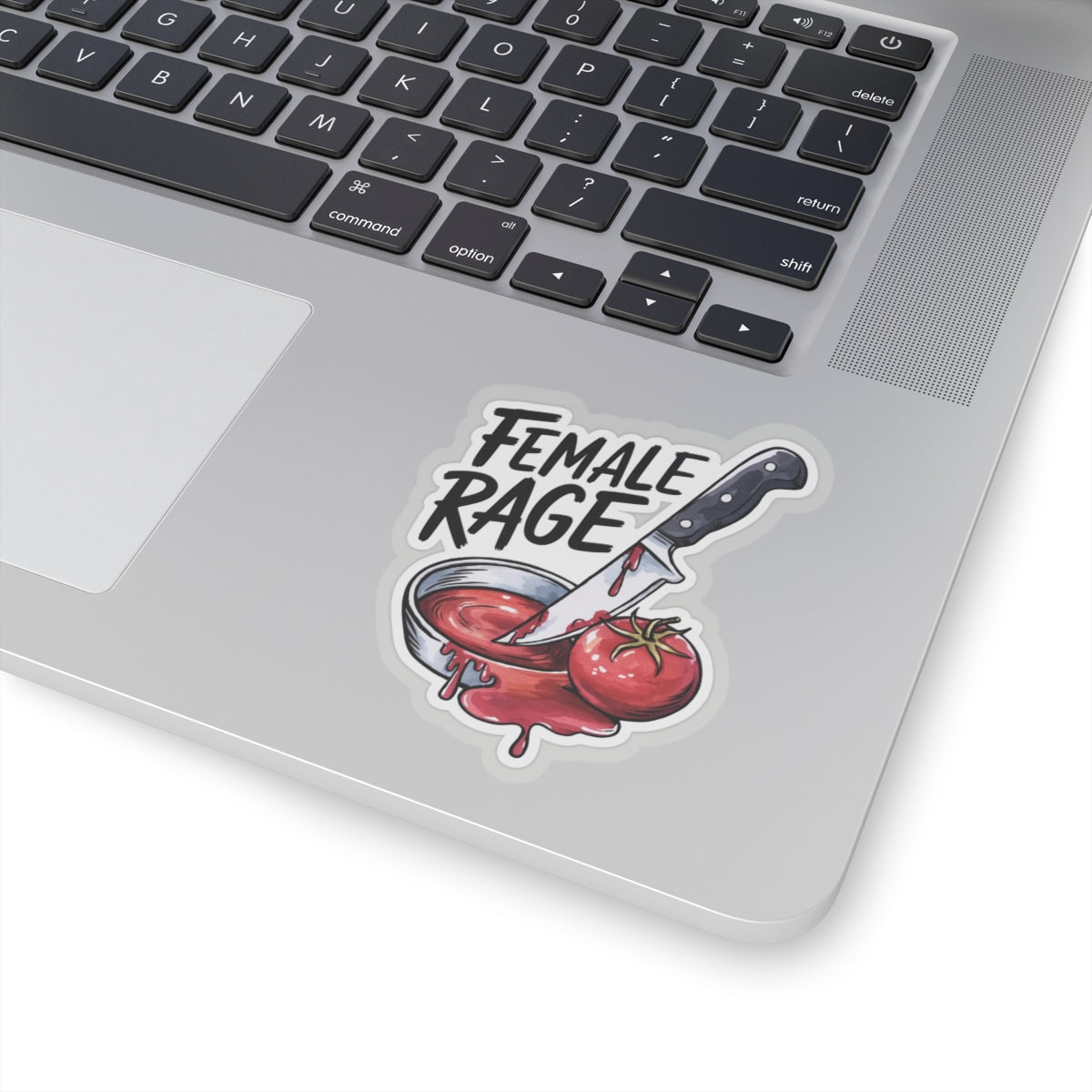 Feminist 'Female Rage' Vinyl Sticker, Bold Empowerment Decal for Laptops and Notebooks