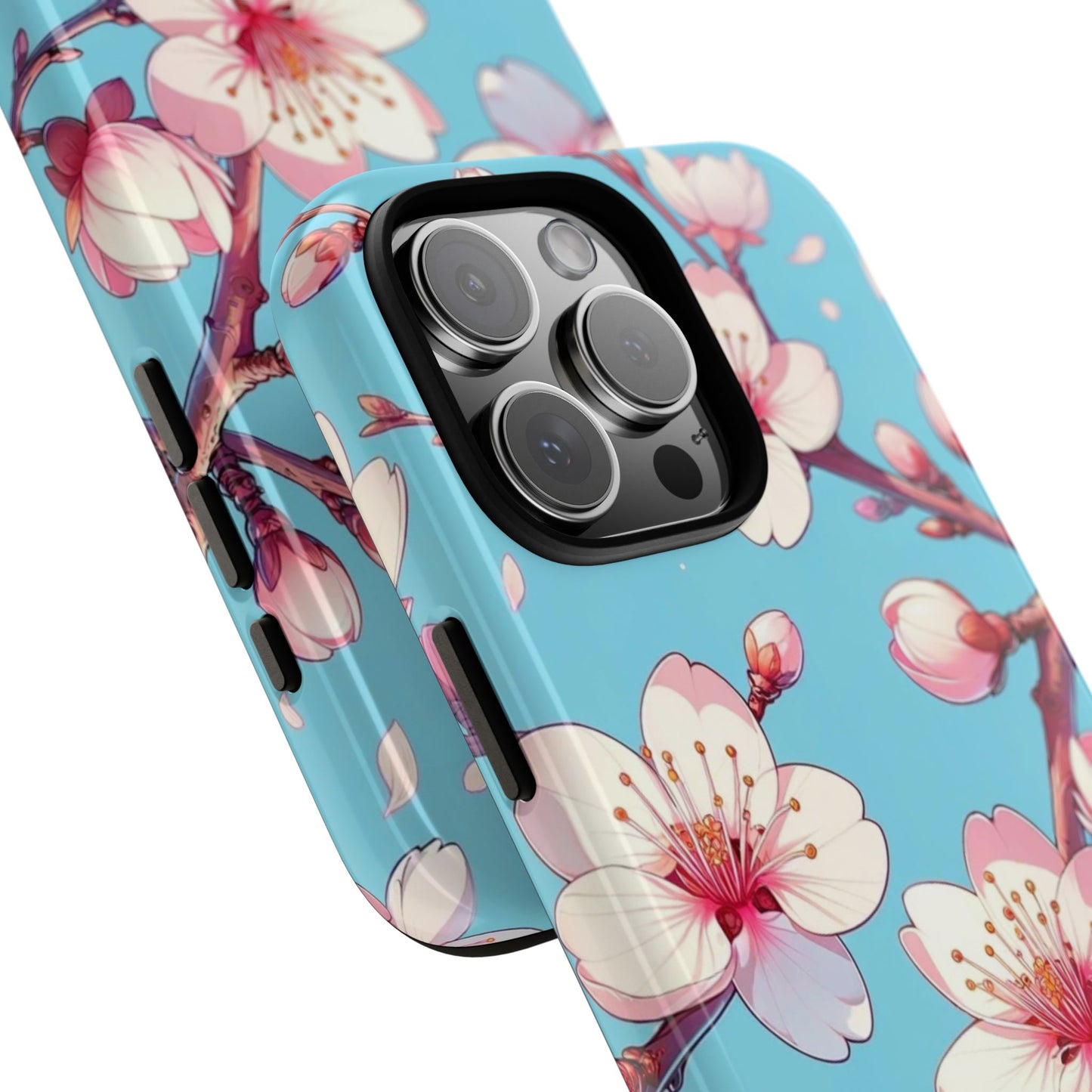Anime Phone Case, Sakura Blossom Tough Case, Friend Gift, Japanese Culture, Protective Cover, Anime Lover Gift