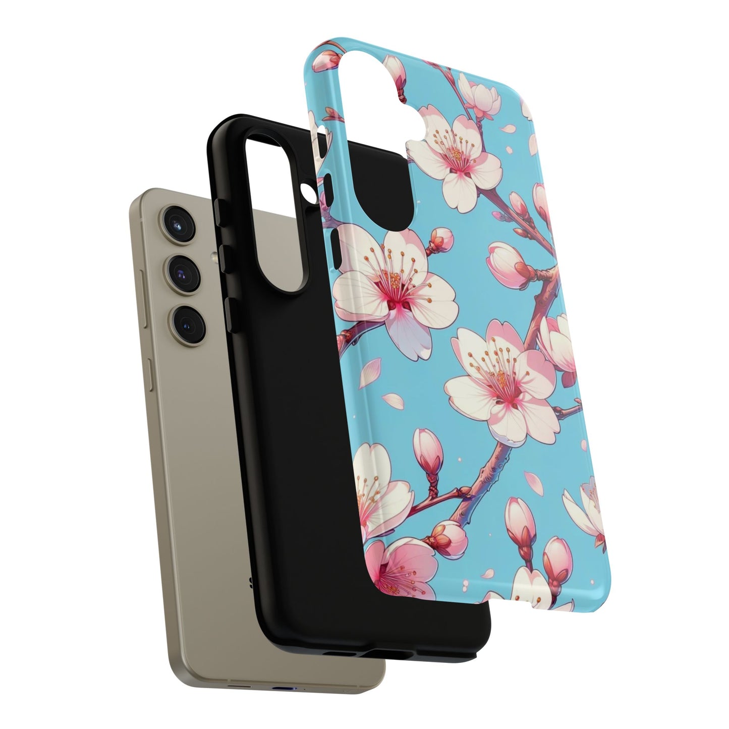 Anime Phone Case, Sakura Blossom Tough Case, Friend Gift, Japanese Culture, Protective Cover, Anime Lover Gift