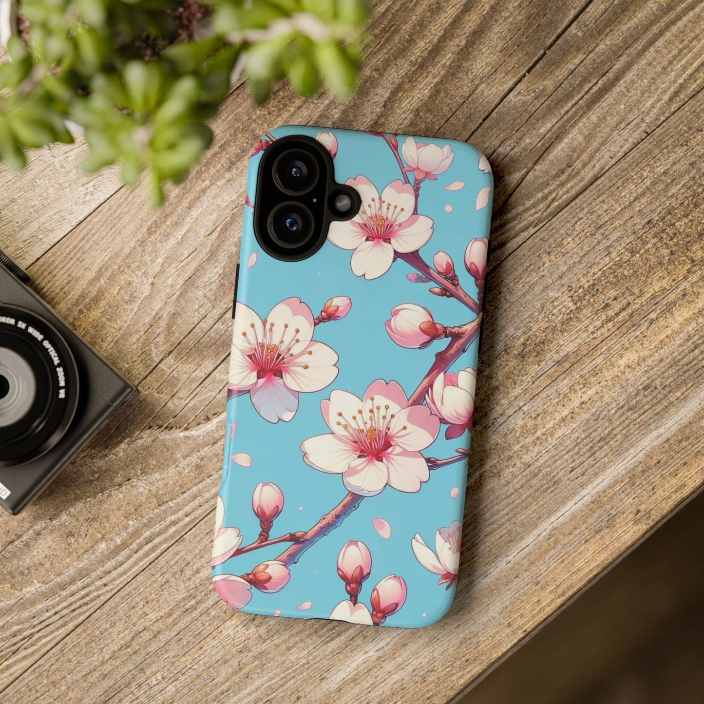 Anime Phone Case, Sakura Blossom Tough Case, Friend Gift, Japanese Culture, Protective Cover, Anime Lover Gift
