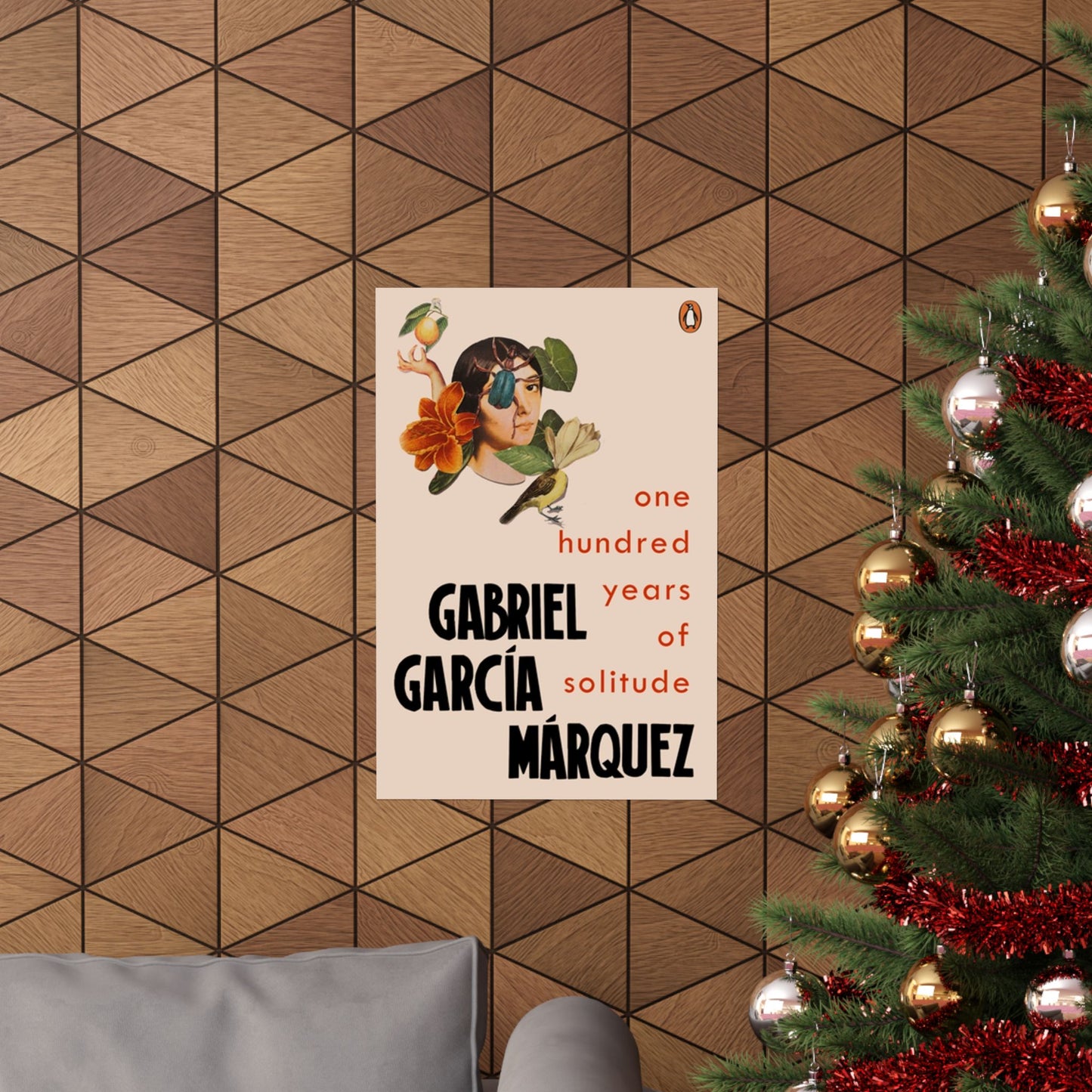 One Hundred Years of Solitude Book Cover Poster, Literary Wall Art for Gabriel Garcia Marquez Fans, Gift for Book Lovers