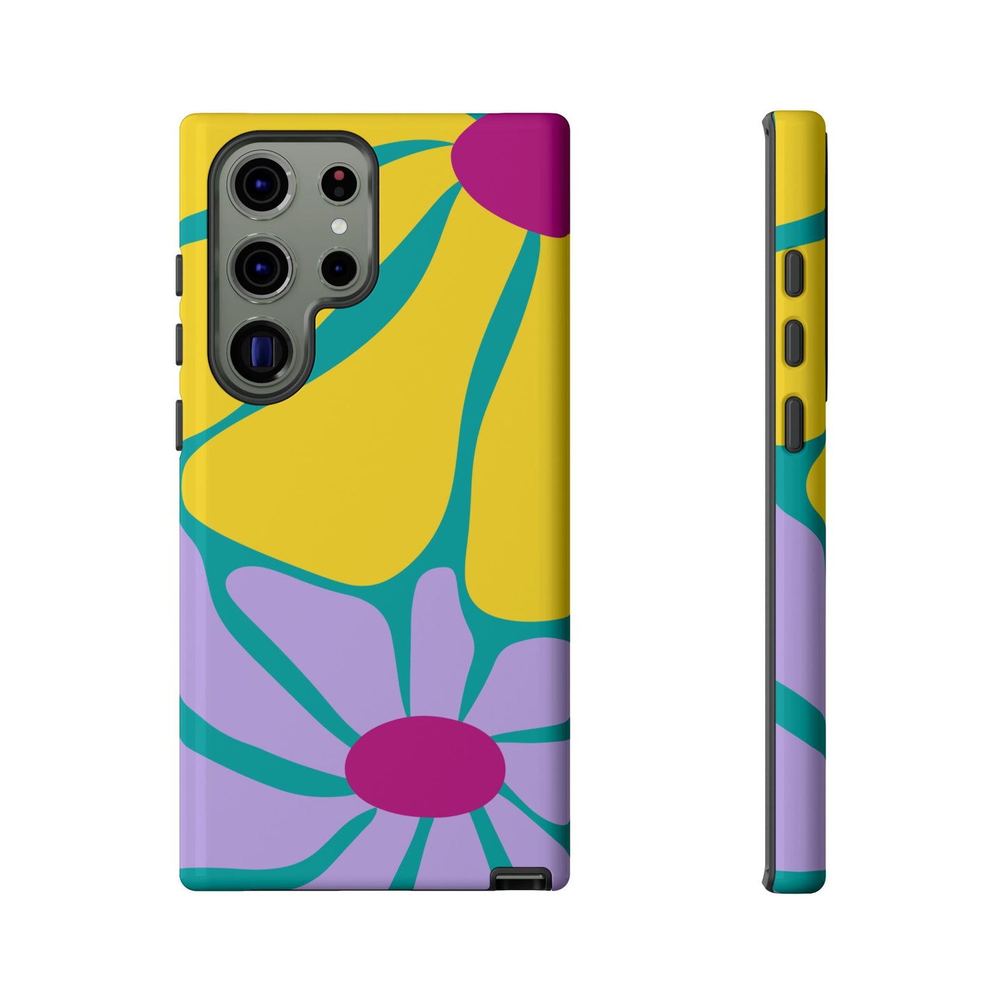 Matisse Style Floral Tough Phone Case, Colorful Abstract Flowers, Gift for Art Lovers, Wide Range of Smartphones