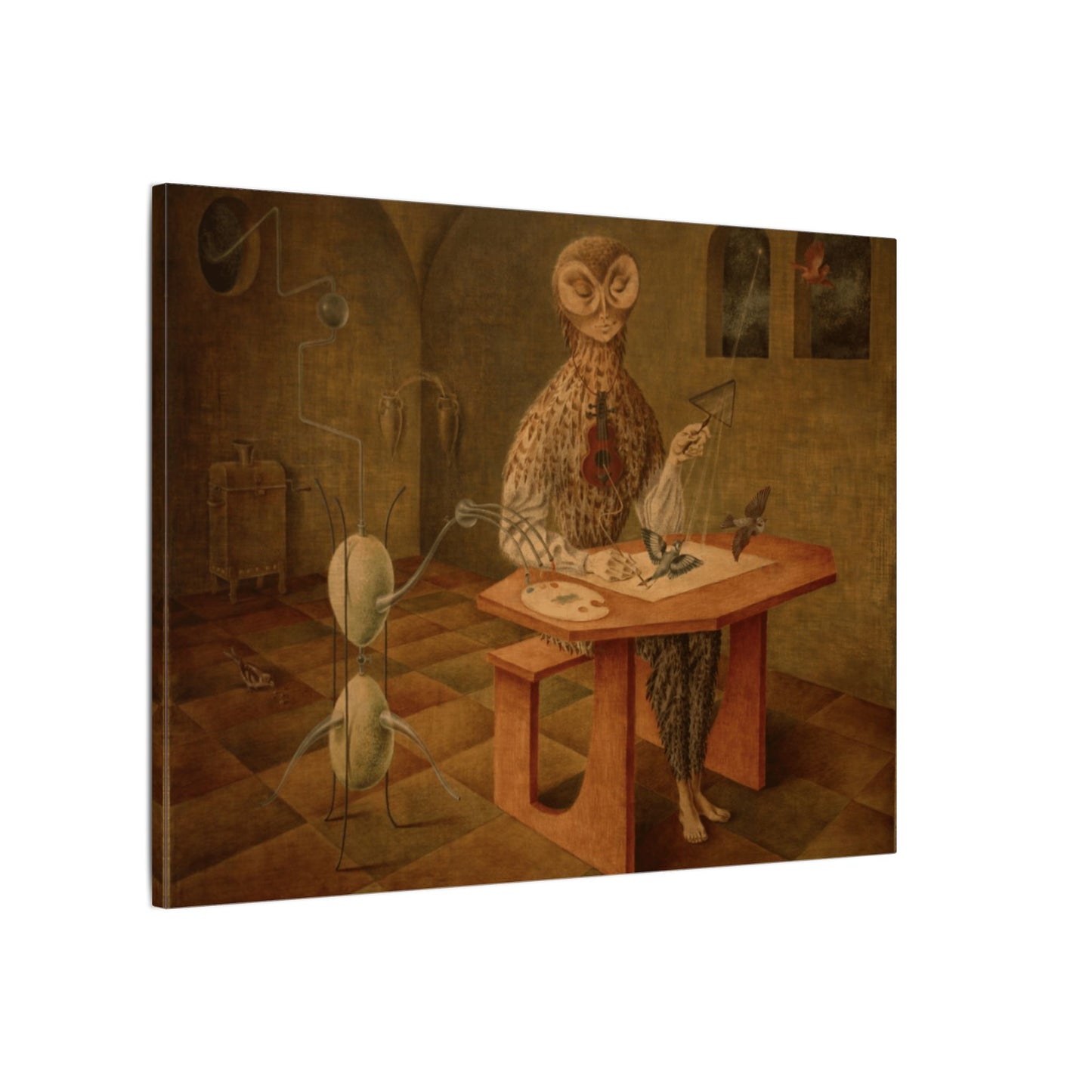 Remedios Varo The Creation of The Birds Canvas Print, Surrealist Art Masterpiece
