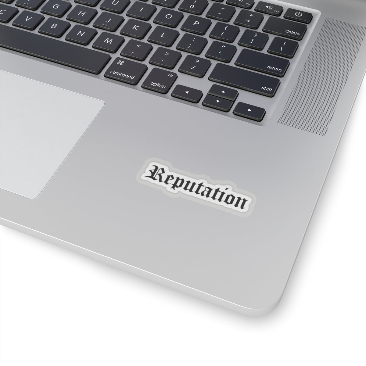 Reputation Font Vinyl Sticker, Edgy Kiss Cut Decal for Fans, Perfect for Water Bottles, Laptops, and More