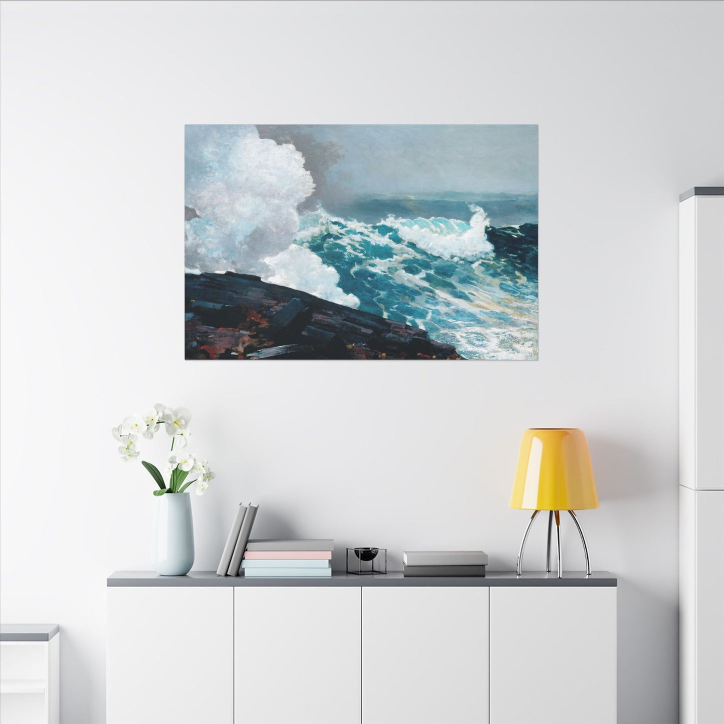 Winslow Homer Northeaster Canvas Print, Majestic Sea Waves Art, Eco Friendly Wall Decor, Perfect Gift Idea