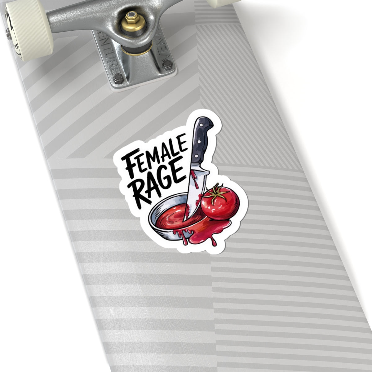 Feminist 'Female Rage' Vinyl Sticker, Bold Empowerment Decal for Laptops and Notebooks