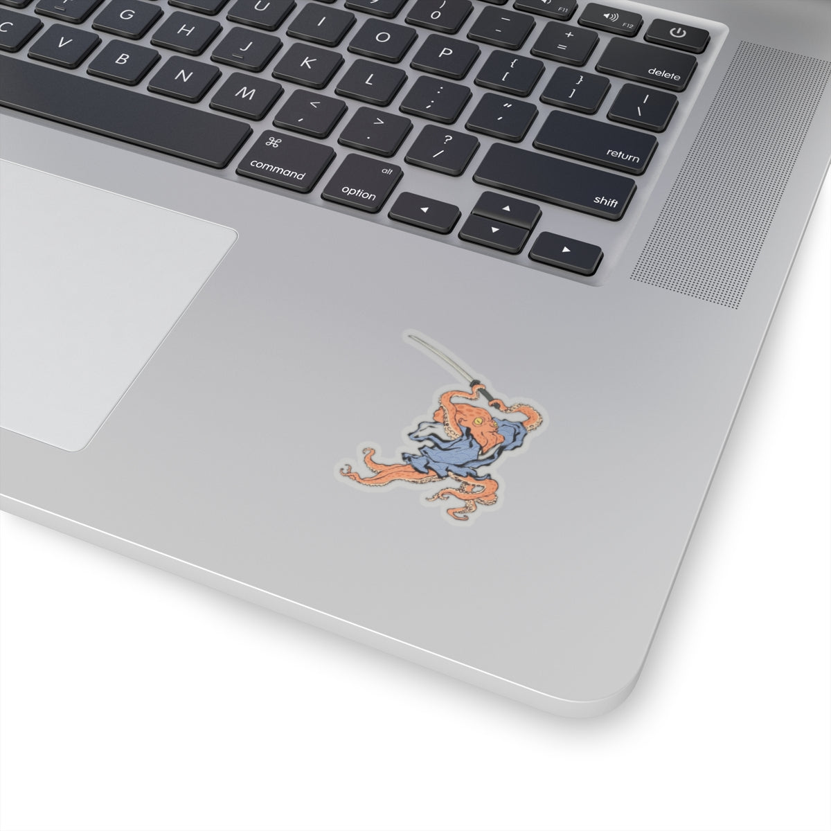 Octopus Duelist Samurai Kiss-Cut Stickers, Japanese Art Vinyl Laptop Decals, Planner Scrapbook Funny Unique Decor