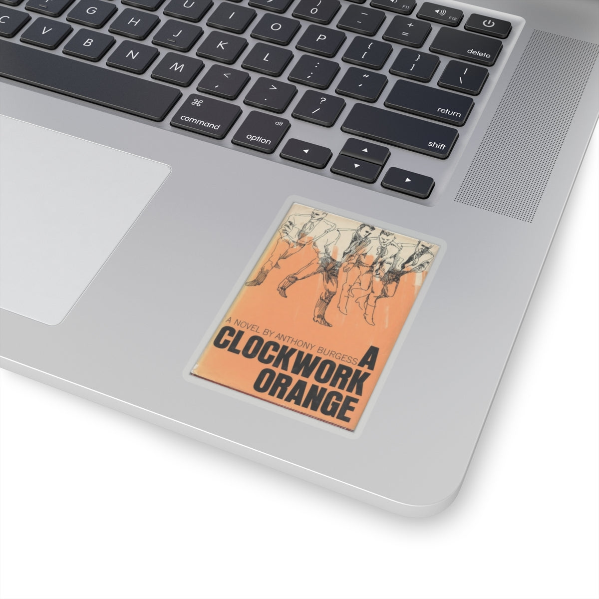 Vintage Book Cover Sticker, A Clockwork Orange by Anthony Burgess, Literature Gift, Book Lover Decal, Retro Aesthetic