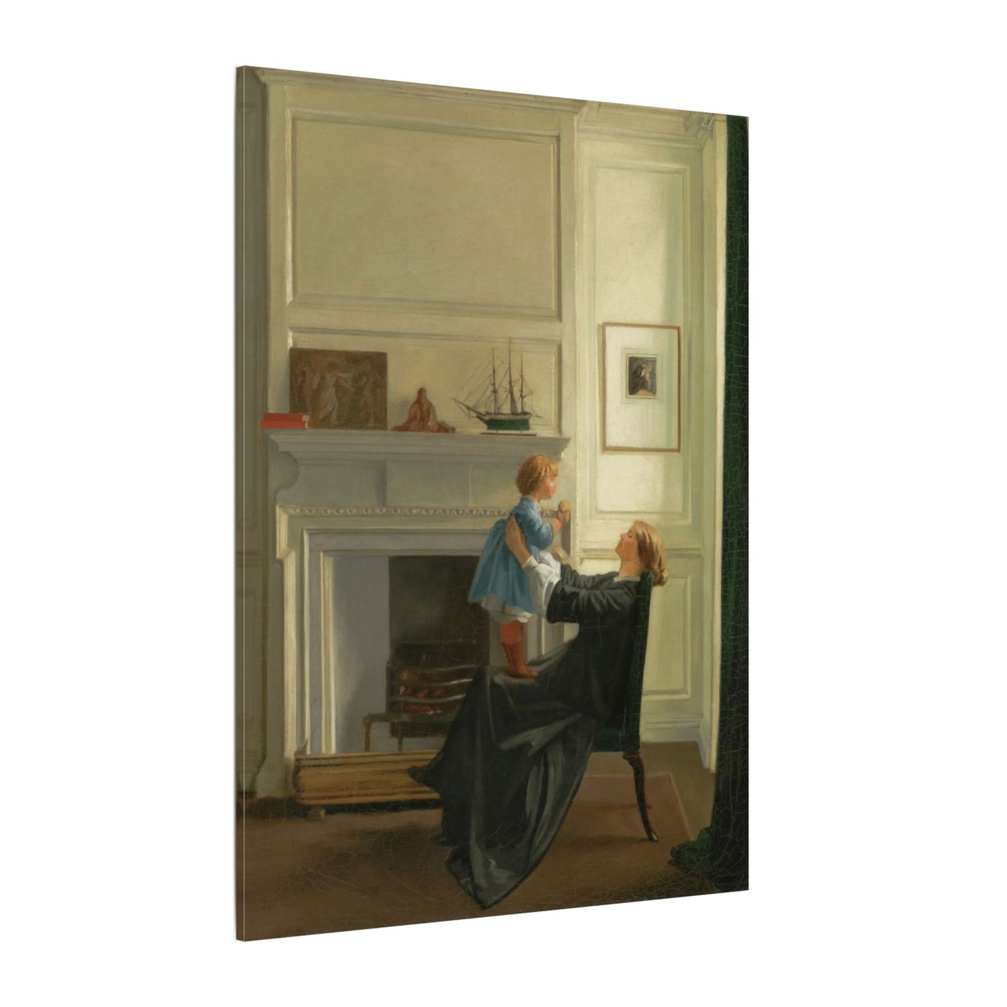 Mother and Child Canvas Print by Sir William Rothenstein, Perfect Mother's Day Gift, Present for Mom's Birthday