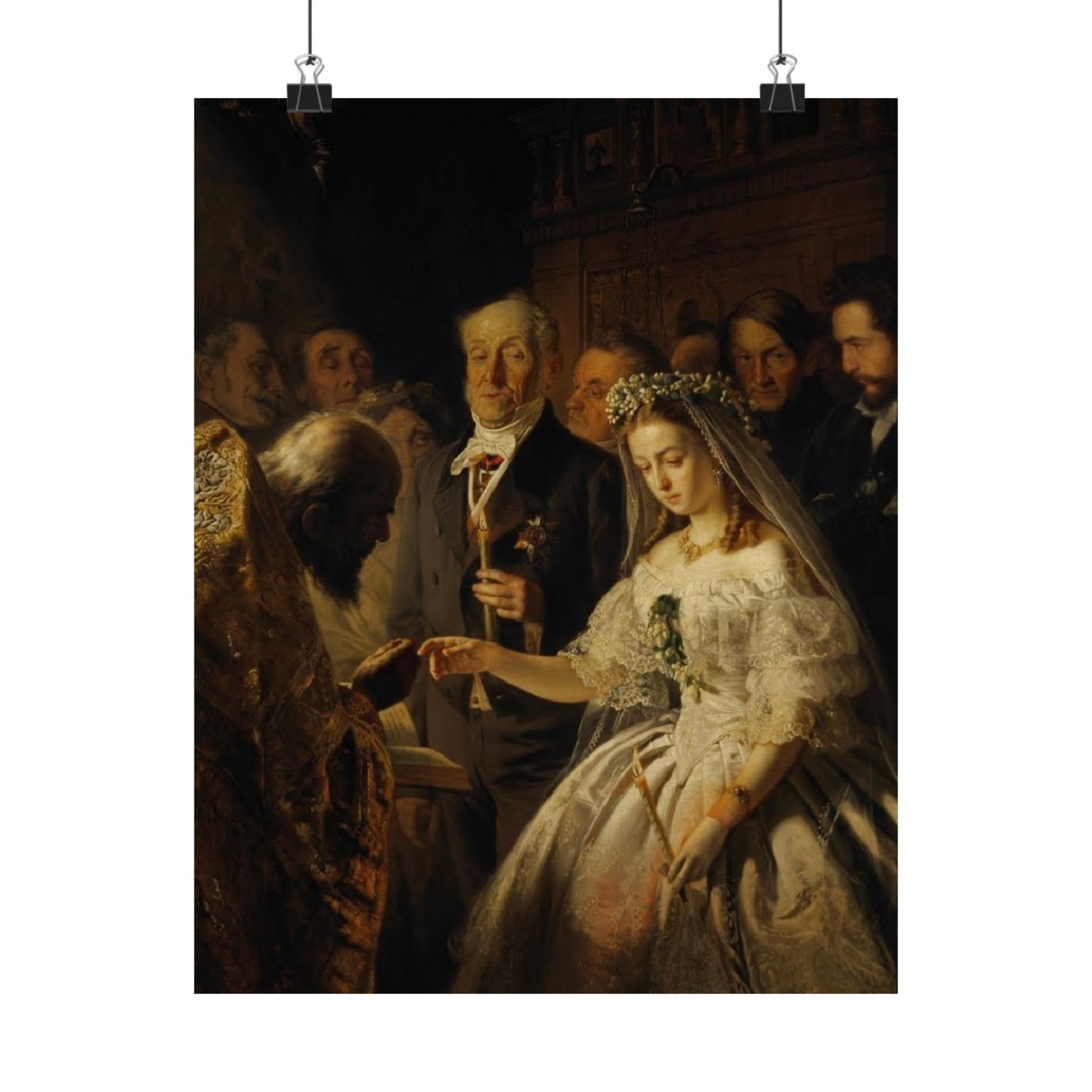 Unequal Marriage Print by Vasili Pukirev