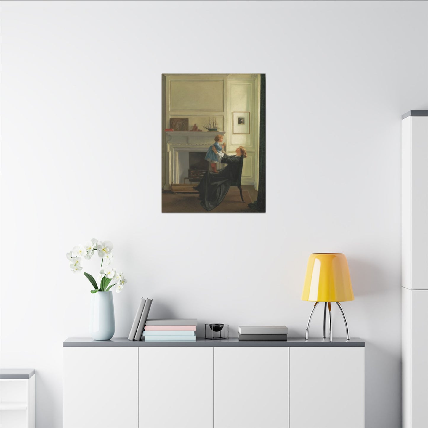 Mother and Child Canvas Print by Sir William Rothenstein, Perfect Mother's Day Gift, Present for Mom's Birthday