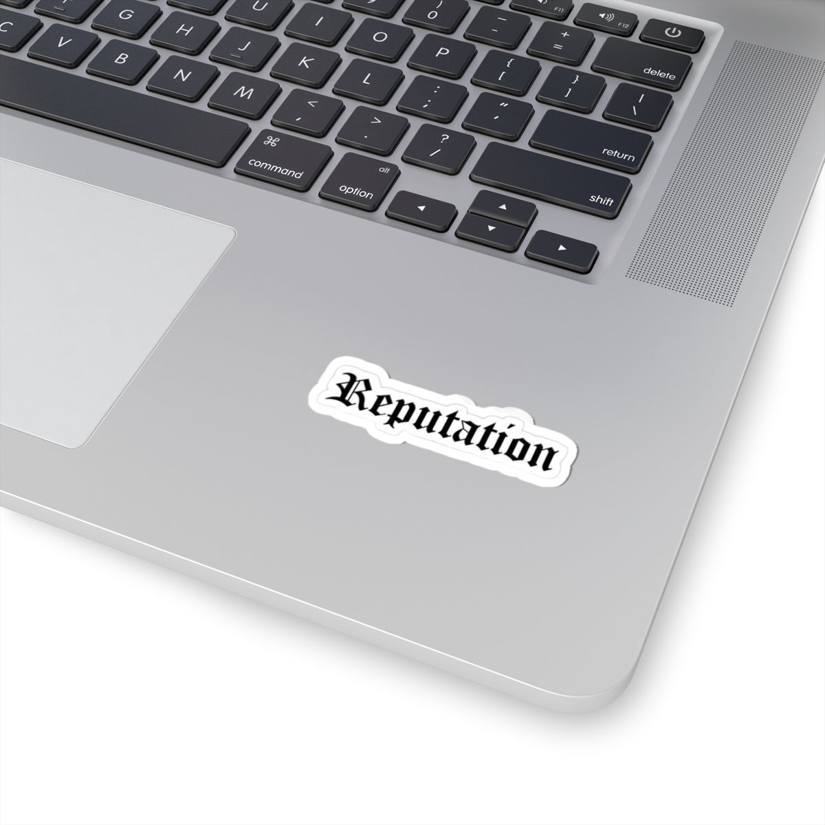 Reputation Font Vinyl Sticker, Edgy Kiss Cut Decal for Fans, Perfect for Water Bottles, Laptops, and More
