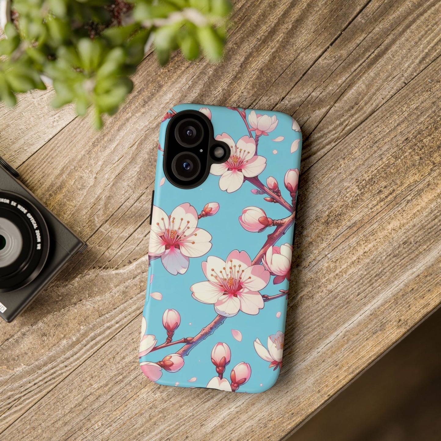 Anime Phone Case, Sakura Blossom Tough Case, Friend Gift, Japanese Culture, Protective Cover, Anime Lover Gift