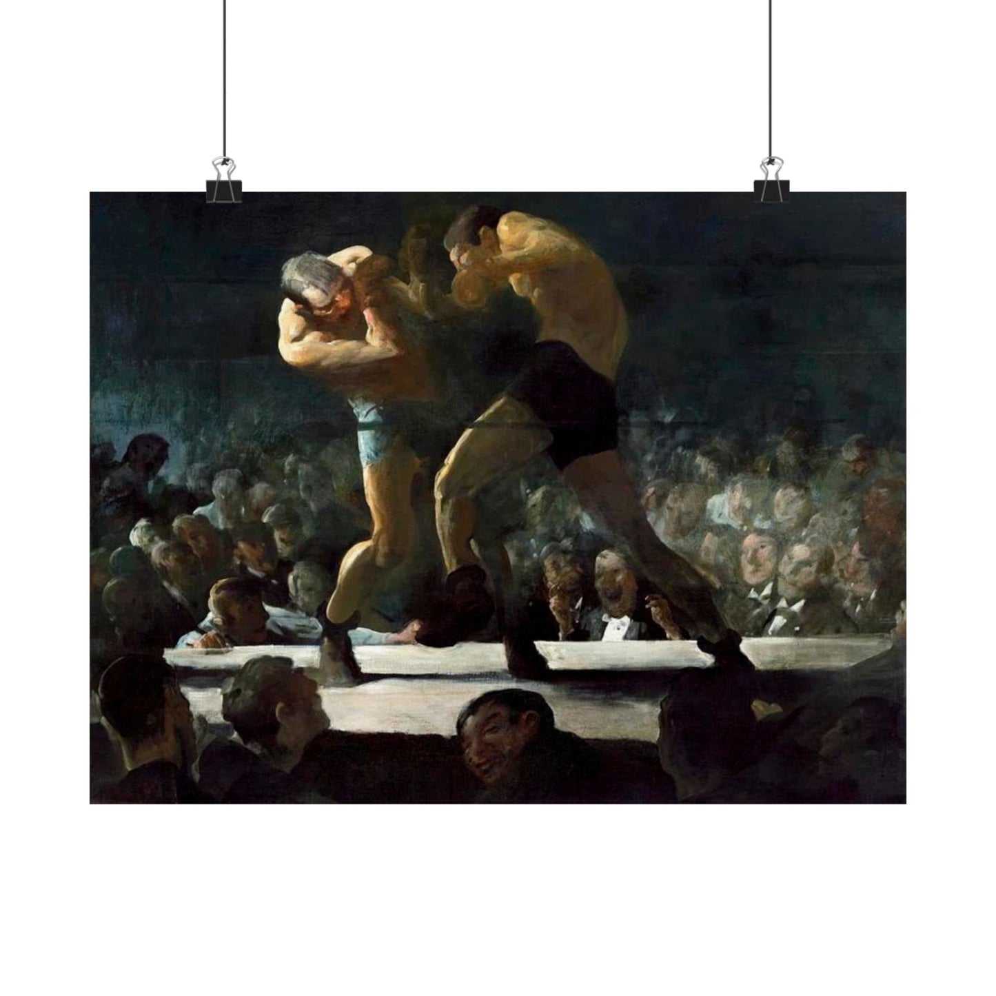 Club Night by George Wesley Bellows 1907 Boxing Art Print - Dynamic Gym and Sports Wall Decor - Perfect Gift for Boxing Enthusiasts