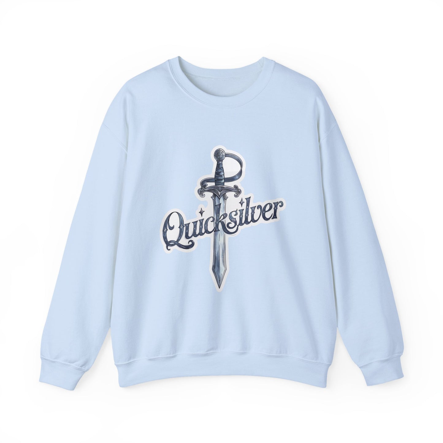 Quicksilver Sword Sweatshirt - Watercolor Book-Inspired Unisex Crewneck - Fae & Alchemy Gift for Book Lovers