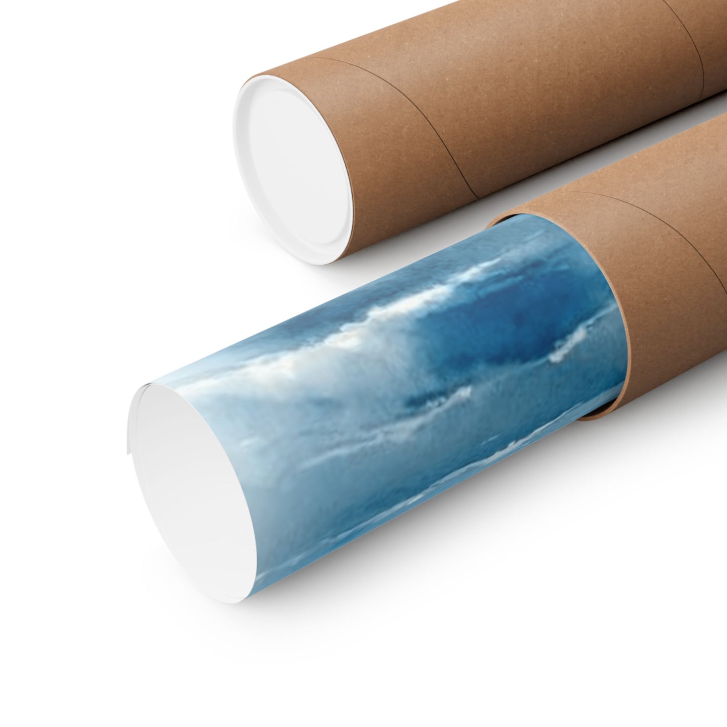 Albatross Over Waves Art Print, Digital Illustration in Watercolor style Poster, Perfect Gift for Bird and Sea Lovers