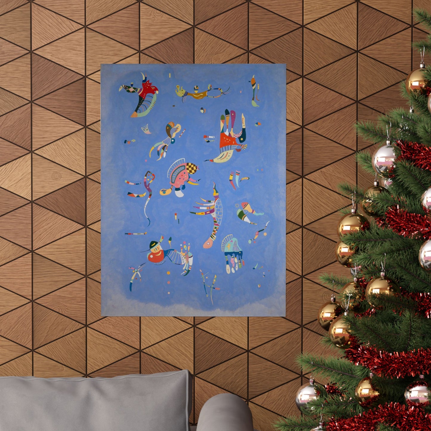 Blue Sky by Wassily Kandinsky Art Print, Abstract Poster, Modern Home Decor