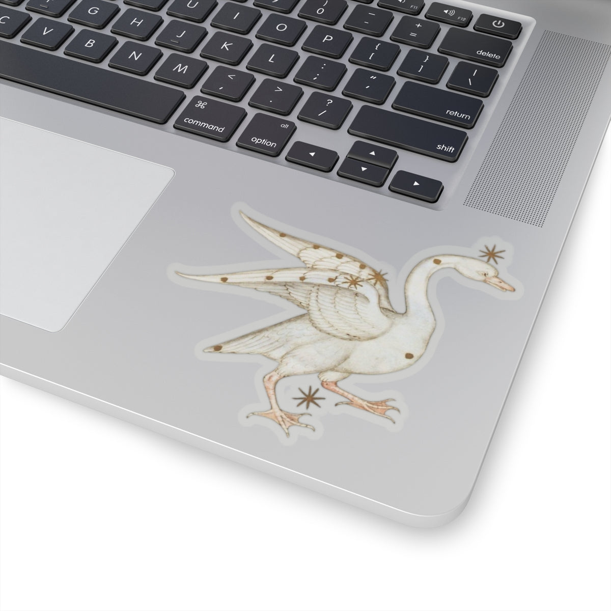 Medieval Art Swan Sticker, Mystical Magical Aesthetic, Cool Decal for Laptops, Water Bottles, Medieval Gift