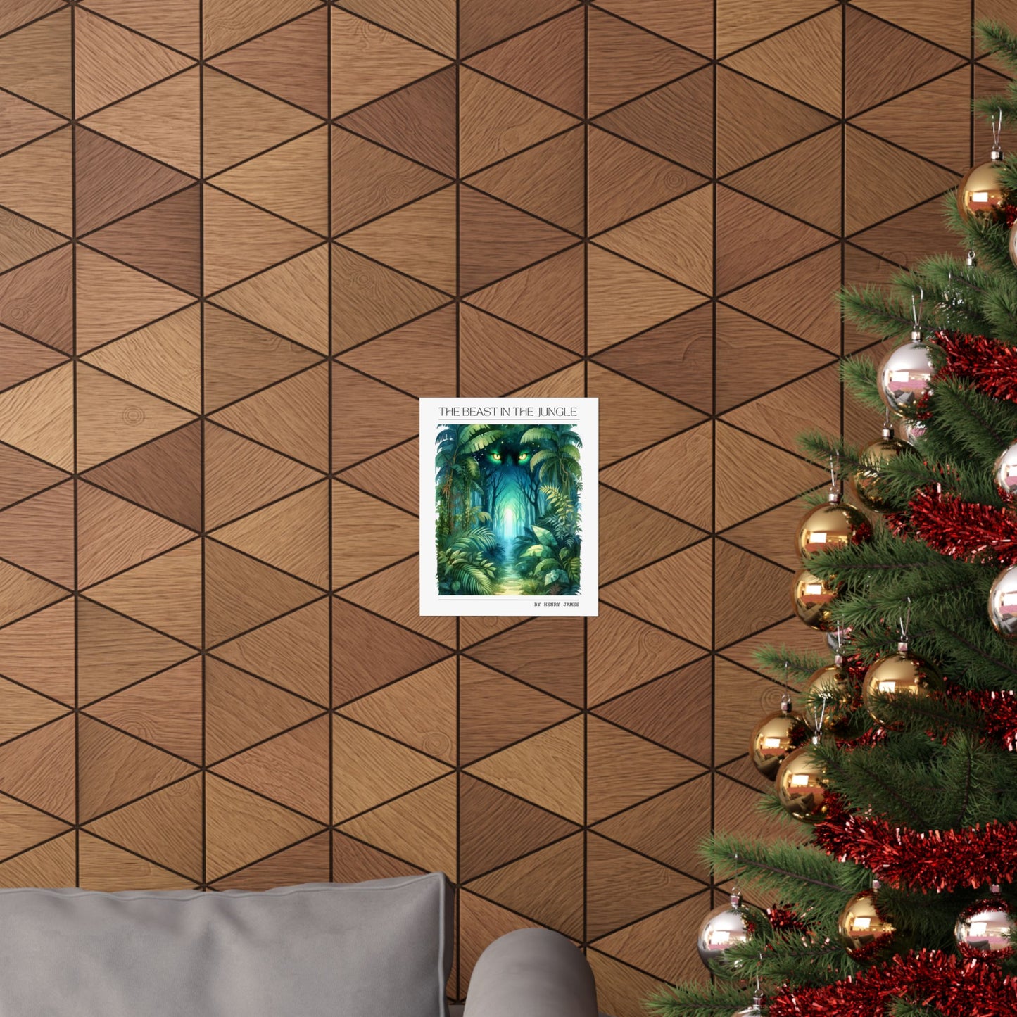 The Beast in the Jungle Book Poster, Literary Inspired Art Print, Perfect Gift for Book Lovers and Bibliophiles