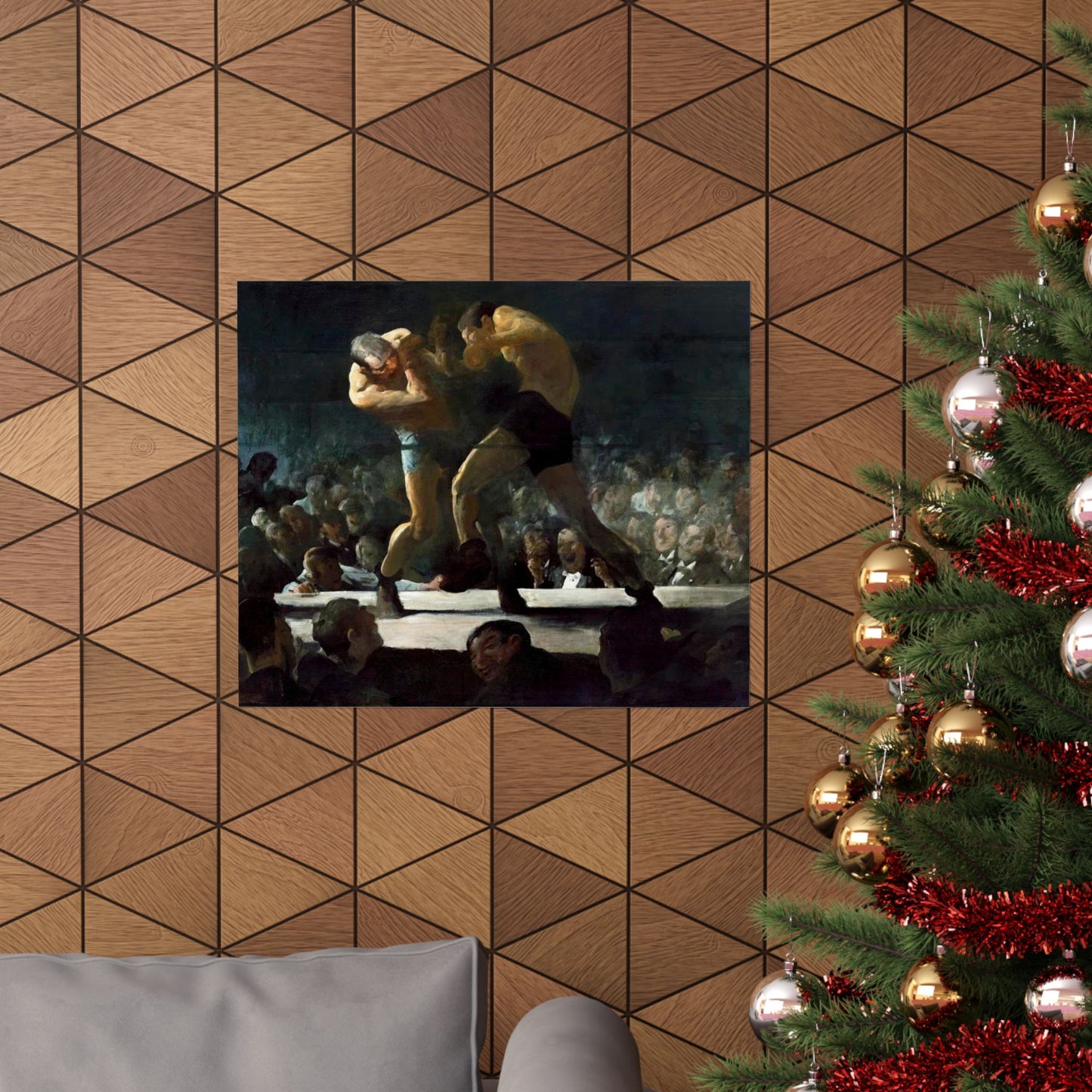 Club Night by George Wesley Bellows 1907 Boxing Art Print - Dynamic Gym and Sports Wall Decor - Perfect Gift for Boxing Enthusiasts