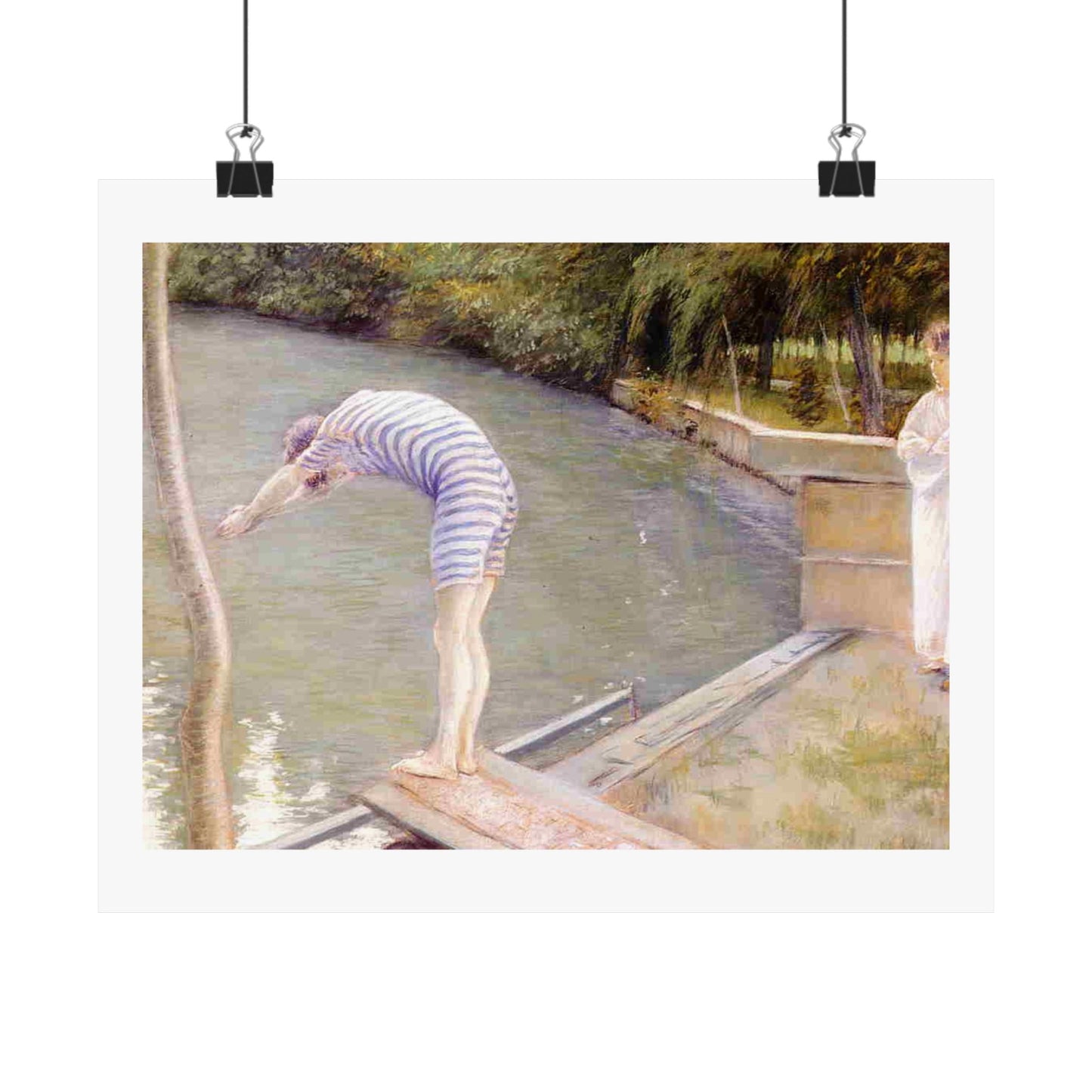 Gustave Caillebotte The Bather Print, Classic Impressionist Art Poster, Elegant Home and Office Wall Decor