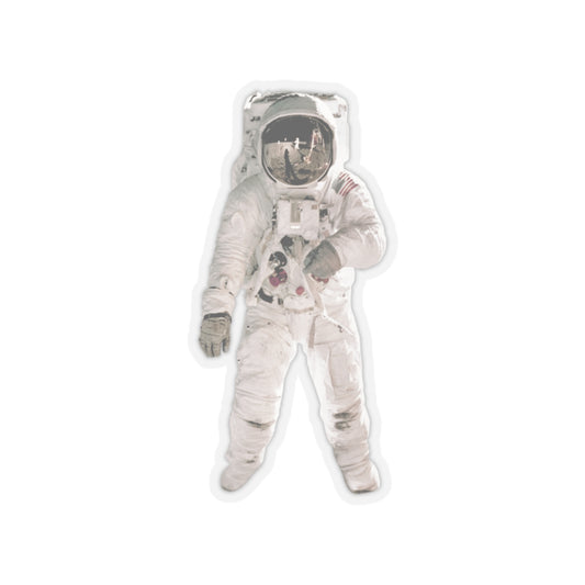 American Astronaut Sticker - Space Enthusiast Gift, Cosmic Decor, Outer Space Laptop Decal, NASA Theme Vinyl Sticker