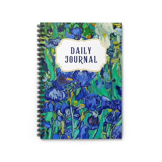Notebook - Vincent Van Gogh Irises - Artistic Spiral Journal for Everyday Inspiration