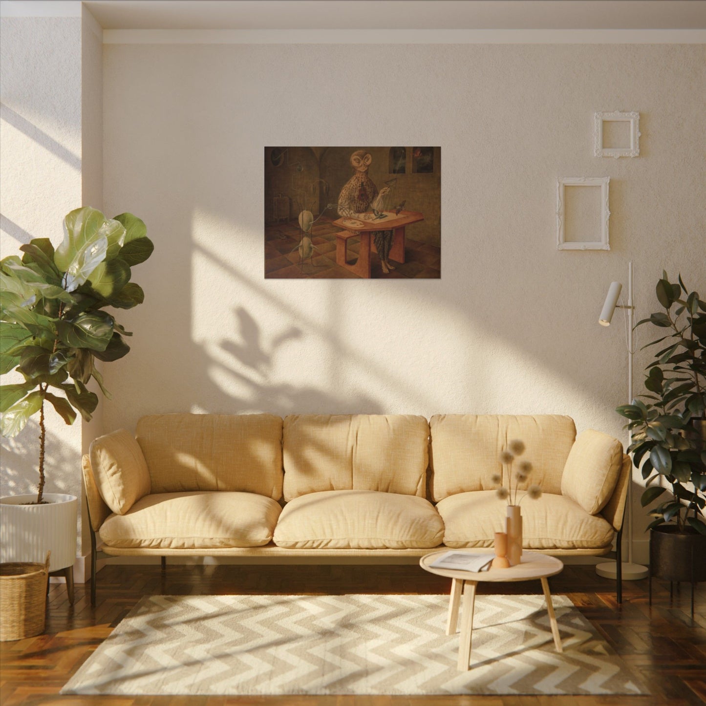 Remedios Varo The Creation of The Birds Canvas Print, Surrealist Art Masterpiece