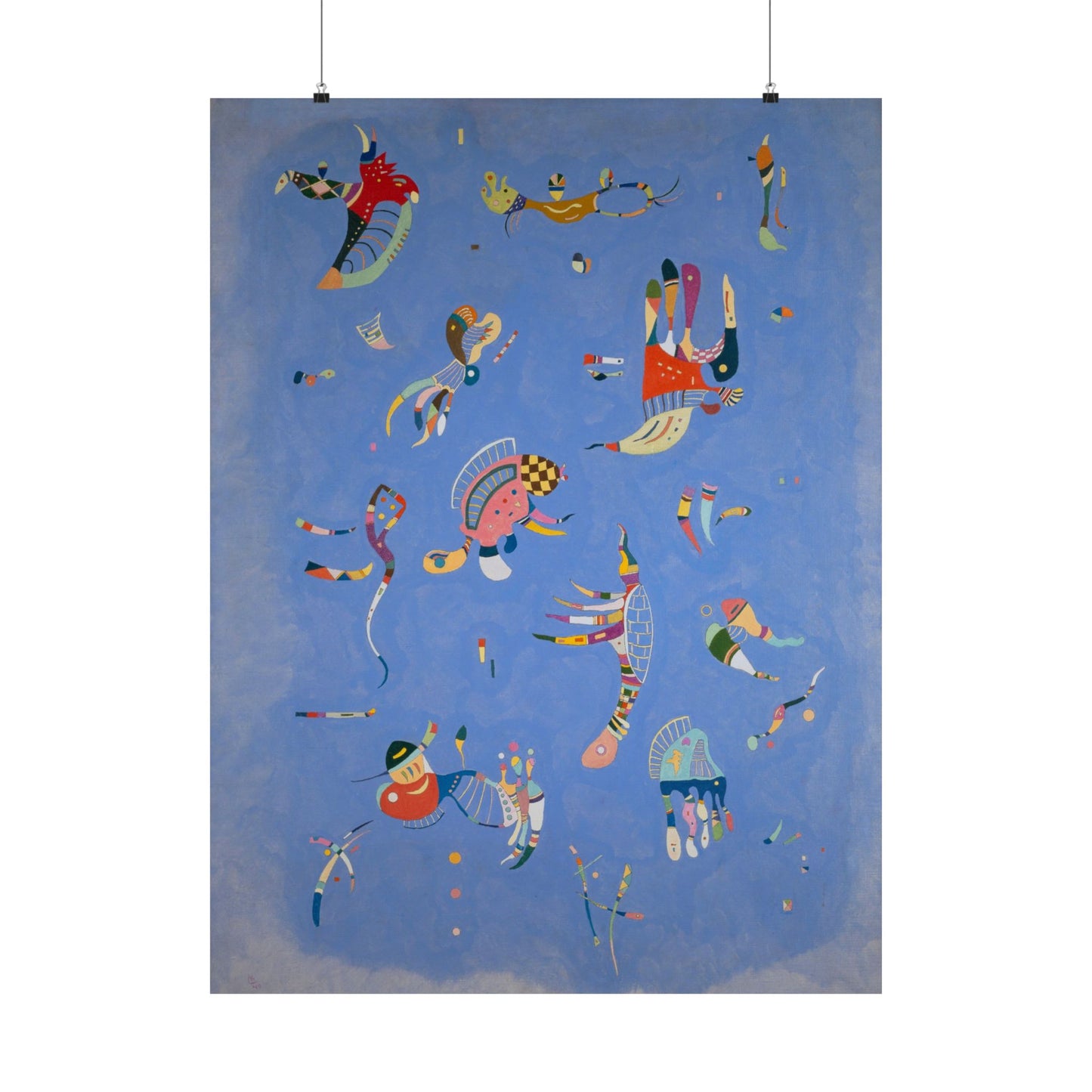 Blue Sky by Wassily Kandinsky Art Print, Abstract Poster, Modern Home Decor