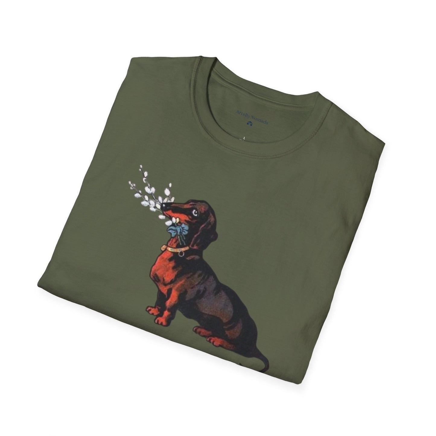 Vintage Dachshund Dog Unisex Softstyle T-Shirt, Cute Pet Lover Tee, Retro Animal Graphic Top, Gift for Dog Owners, Dog Mom Dad Shirt