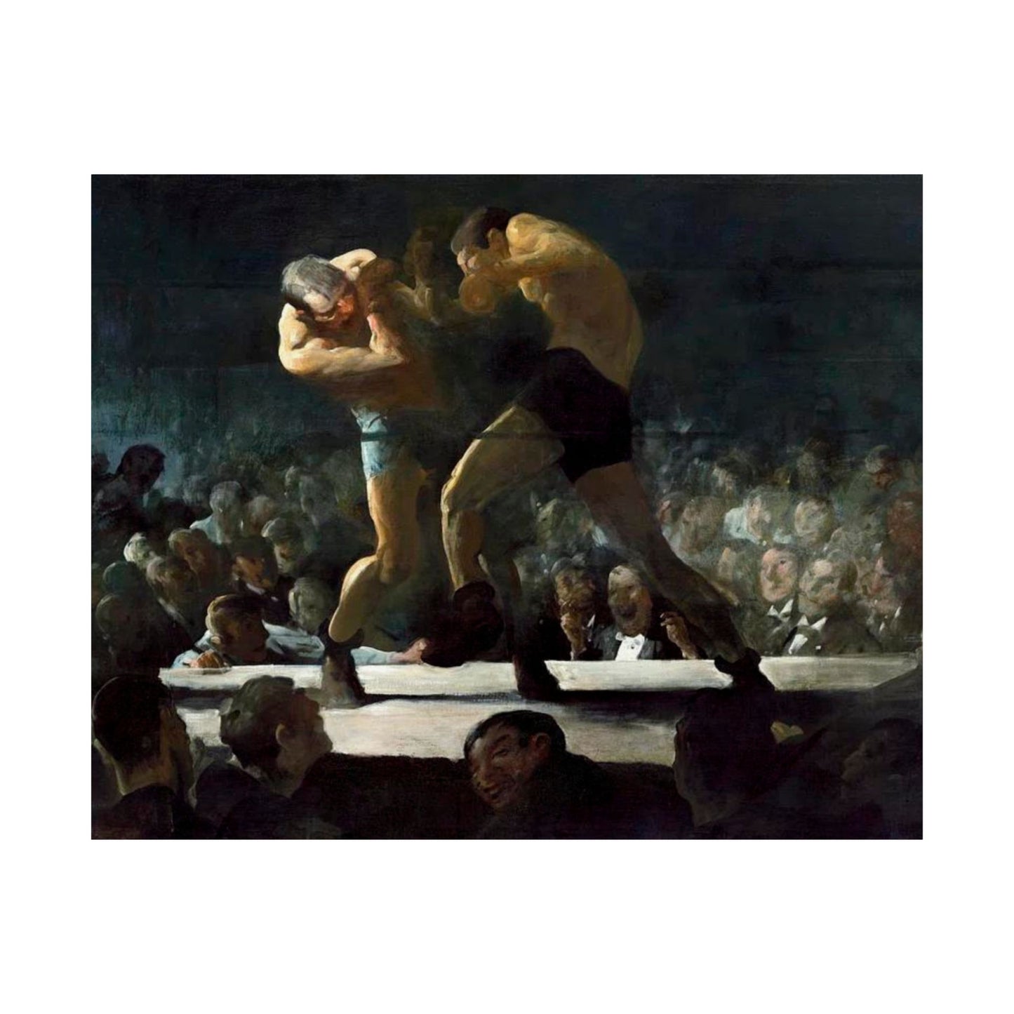 Club Night by George Wesley Bellows 1907 Boxing Art Print - Dynamic Gym and Sports Wall Decor - Perfect Gift for Boxing Enthusiasts