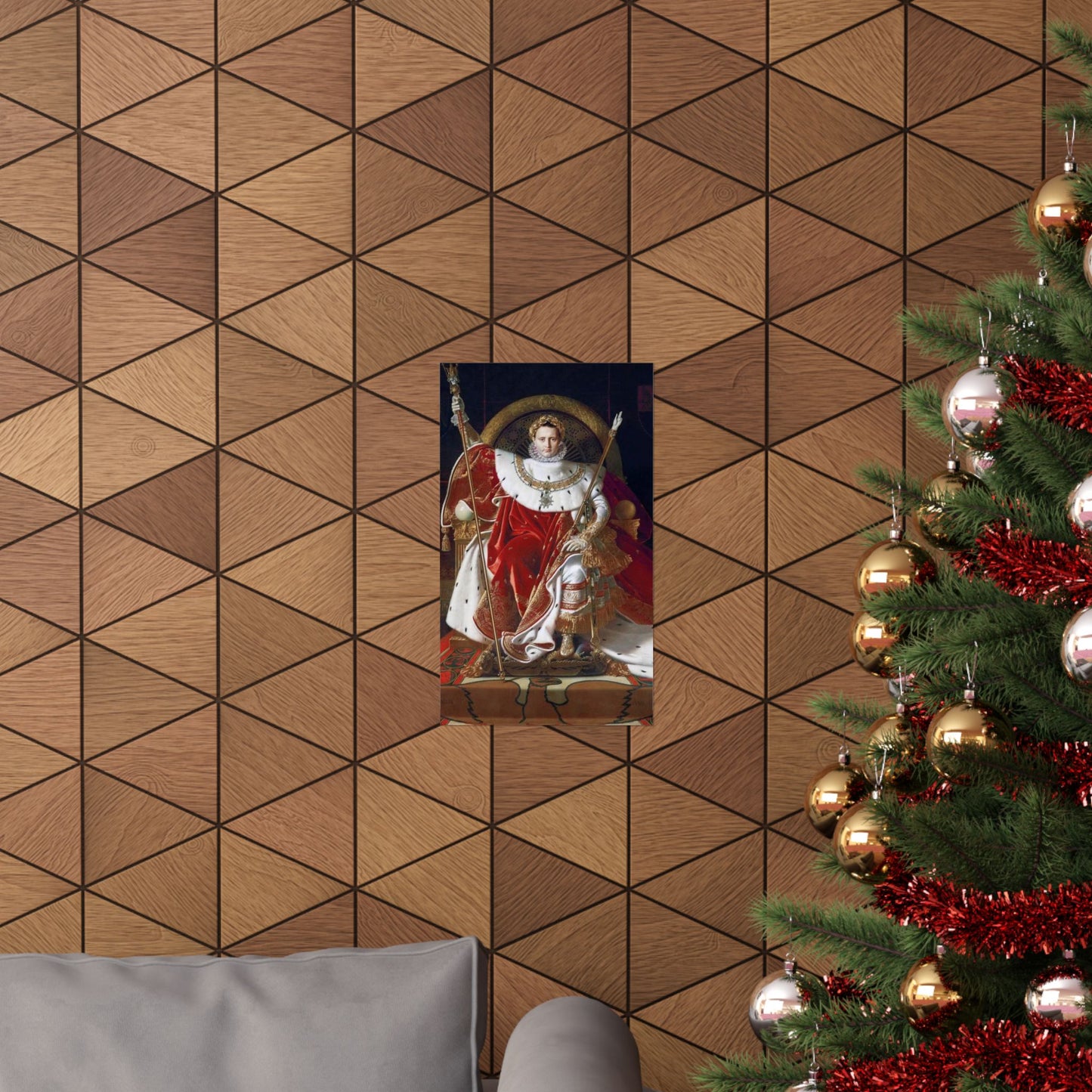 Napoleon on Imperial Throne by Ingres - 1806 Masterpiece Print - Classic French Art Poster for Home Decor