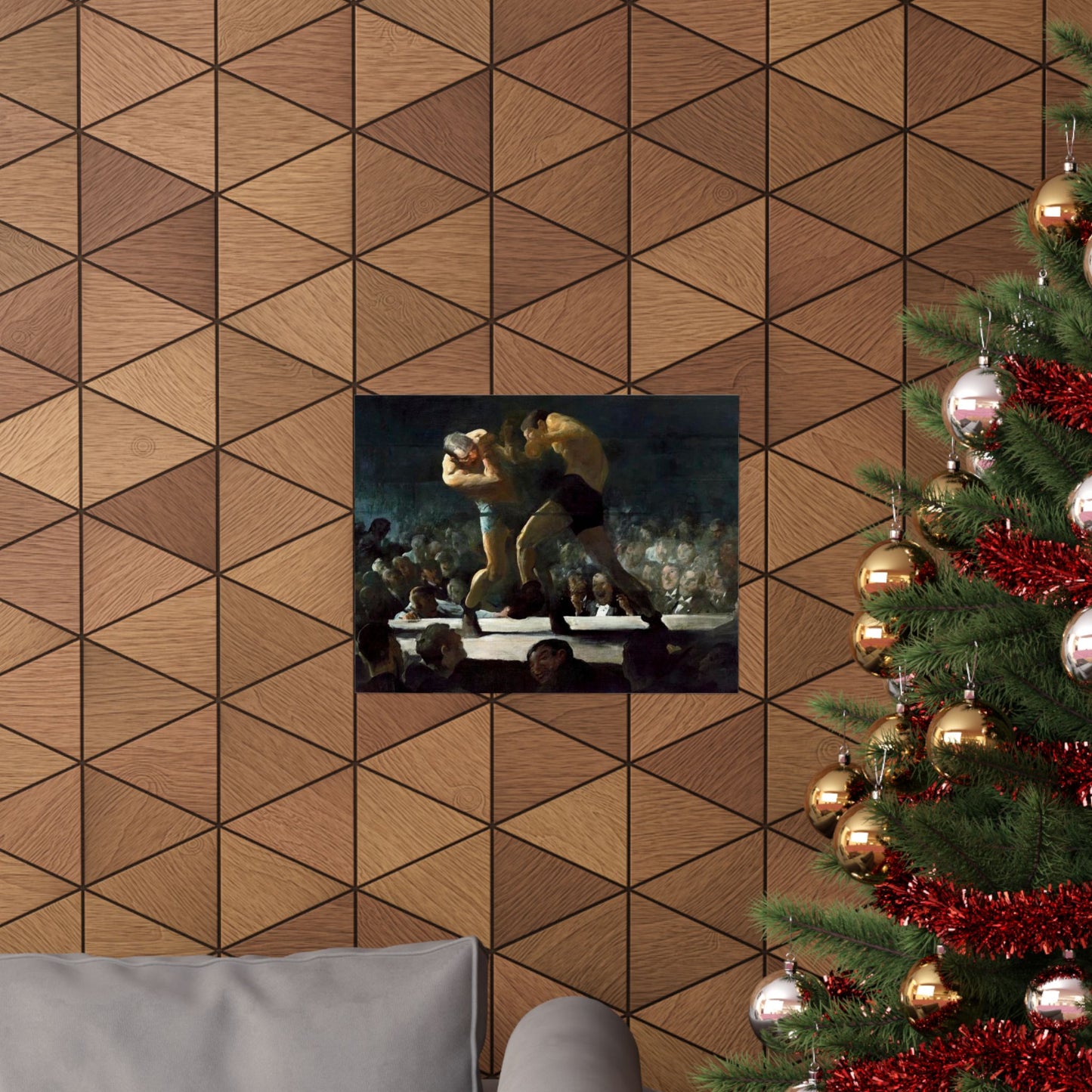 Club Night by George Wesley Bellows 1907 Boxing Art Print - Dynamic Gym and Sports Wall Decor - Perfect Gift for Boxing Enthusiasts