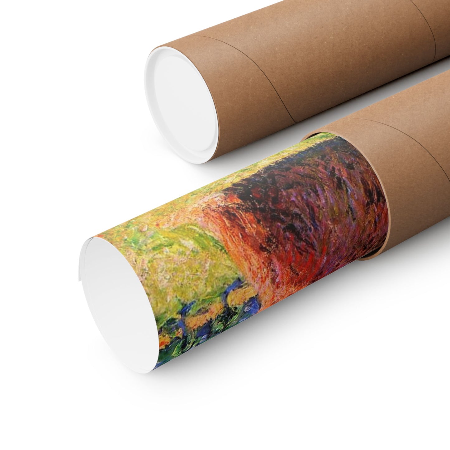 Claude Monet Haystacks at Giverny Print, Impressionist Landscape Poster, Premium Matte Wall Art for Home Decor