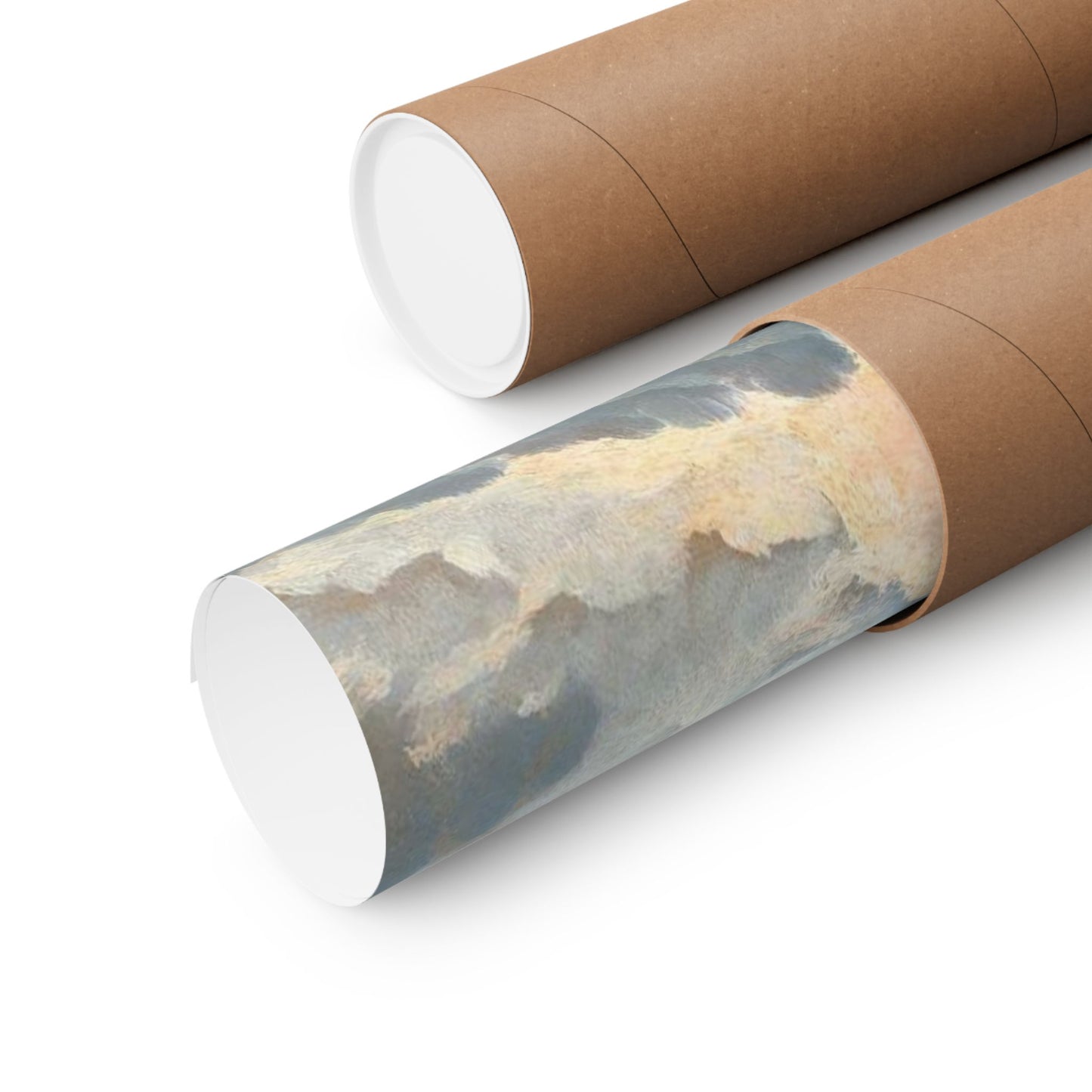 Simon Alexandre Clement Denis Clouds Sunset Print - Matte Poster of Rome Skyline - Art and Nature Wall Decor