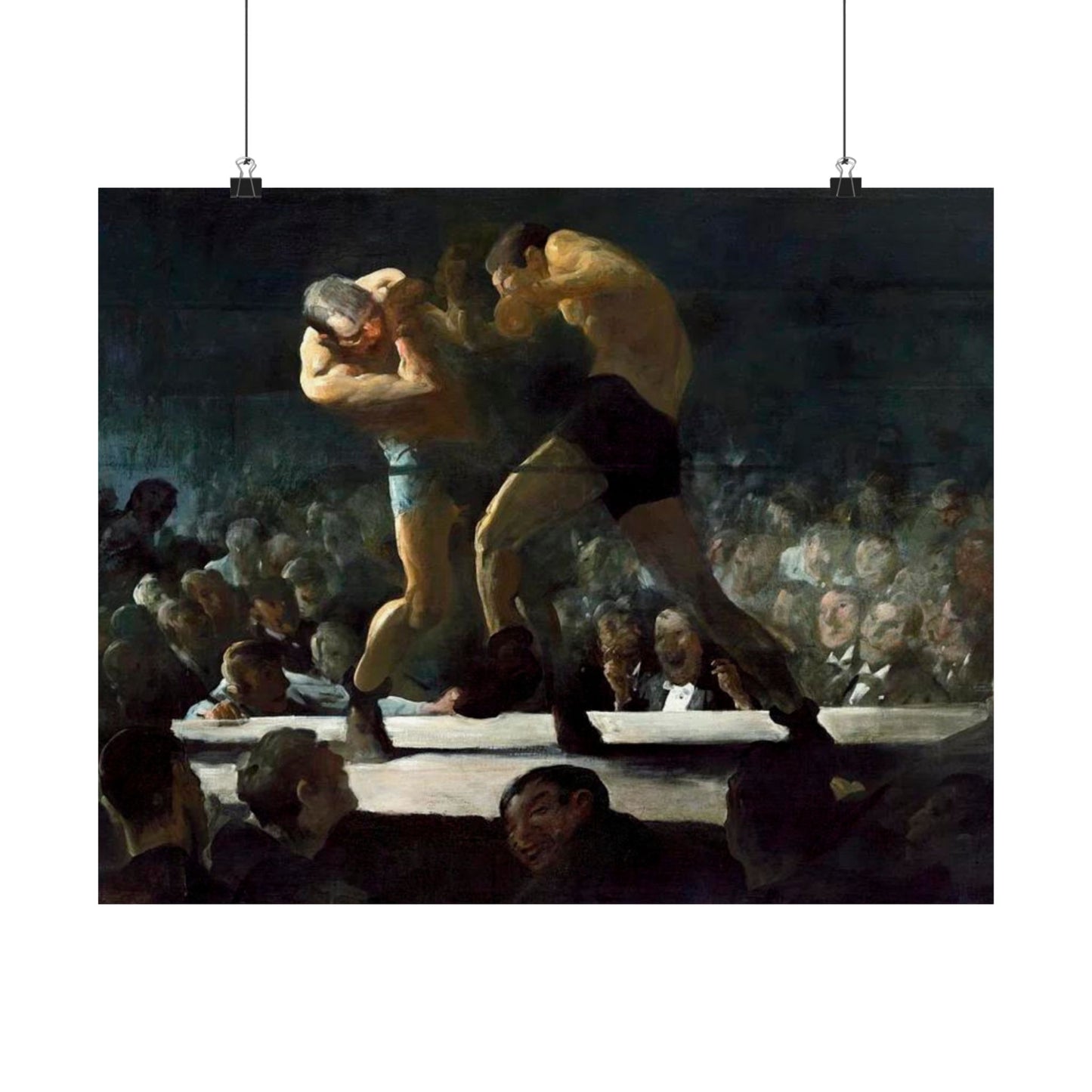 Club Night by George Wesley Bellows 1907 Boxing Art Print - Dynamic Gym and Sports Wall Decor - Perfect Gift for Boxing Enthusiasts