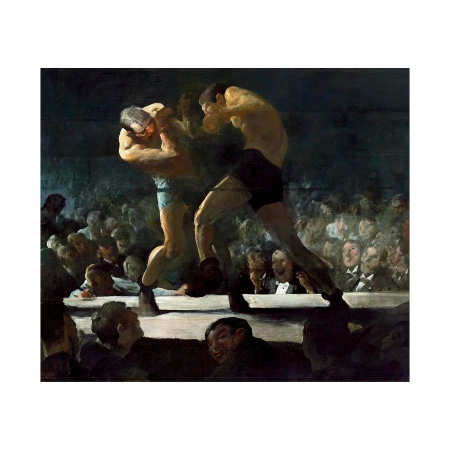 Club Night by George Wesley Bellows 1907 Boxing Art Print - Dynamic Gym and Sports Wall Decor - Perfect Gift for Boxing Enthusiasts