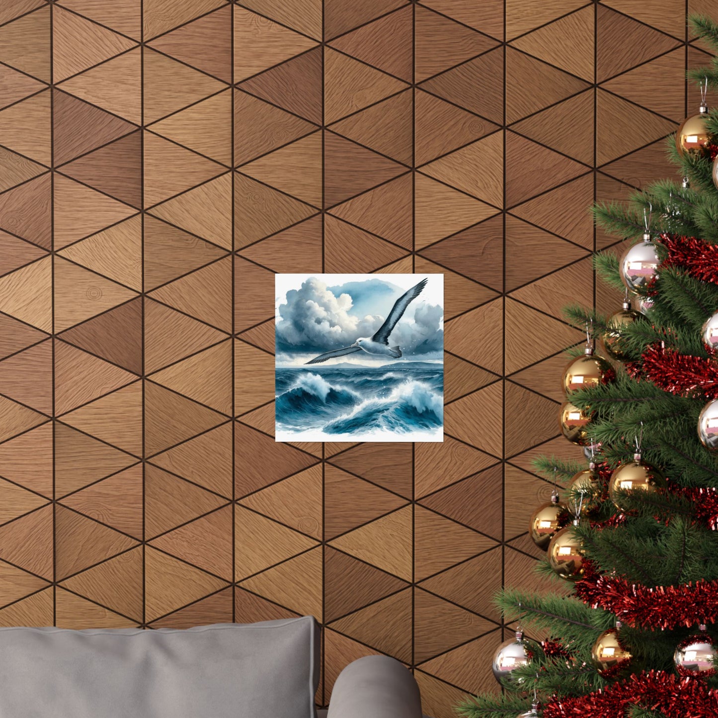 Blue Albatross Bird Art Print, Elegant Matte Poster on Archival Paper, Perfect for Home or Office Decor, Great Gift