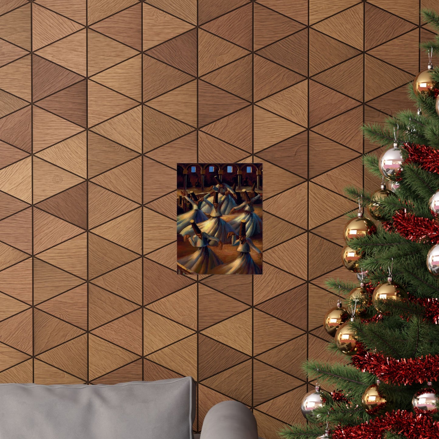 The Whirling Dervishes by Mahmoud Said, Islamic Art Print, Egyptian Painter Poster