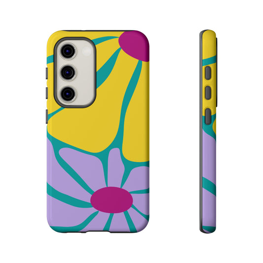 Matisse Style Floral Tough Phone Case, Colorful Abstract Flowers, Gift for Art Lovers, Wide Range of Smartphones