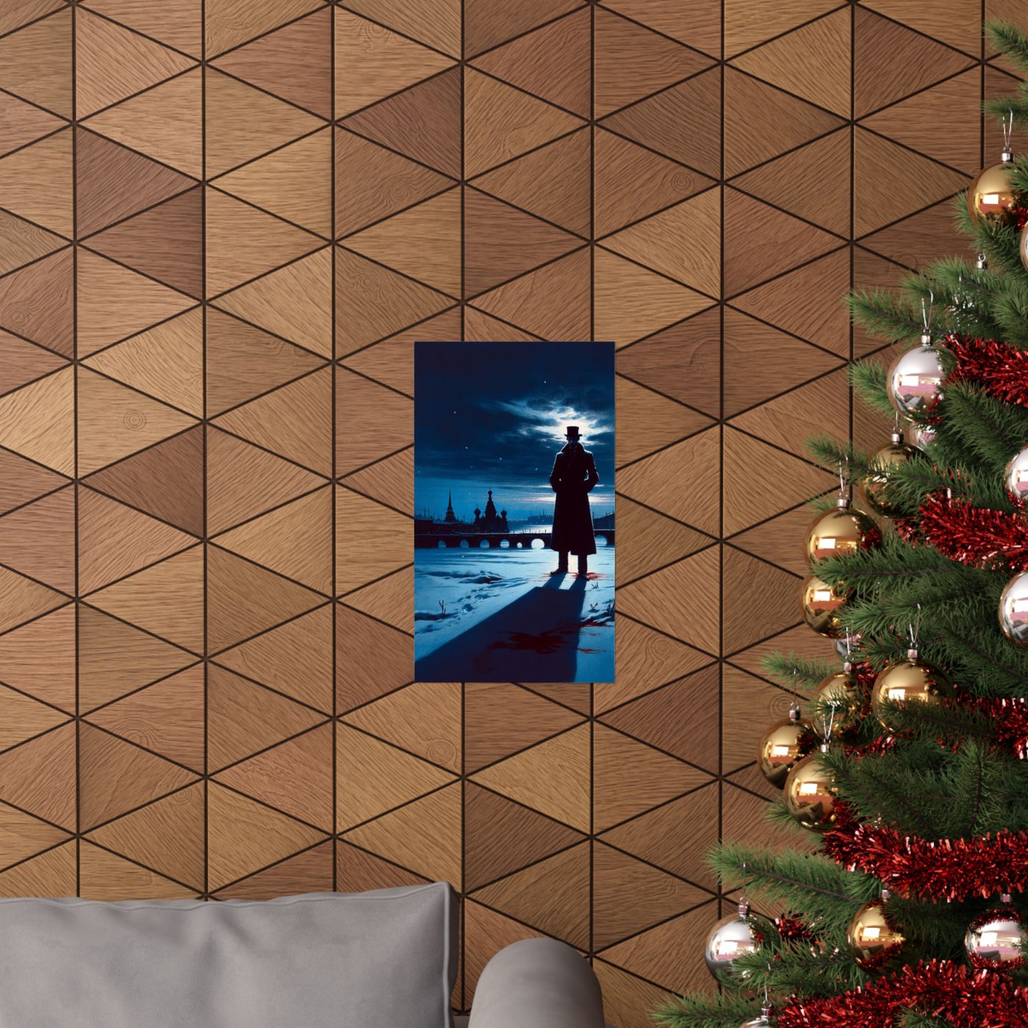 Crime and Punishment Inspired Poster, Dostoyevsky Literary Art Print, Gift for Book Lovers