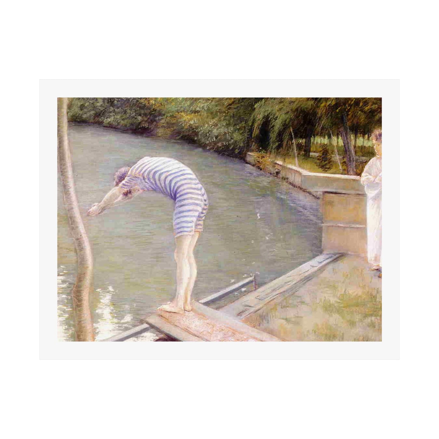 Gustave Caillebotte The Bather Print, Classic Impressionist Art Poster, Elegant Home and Office Wall Decor