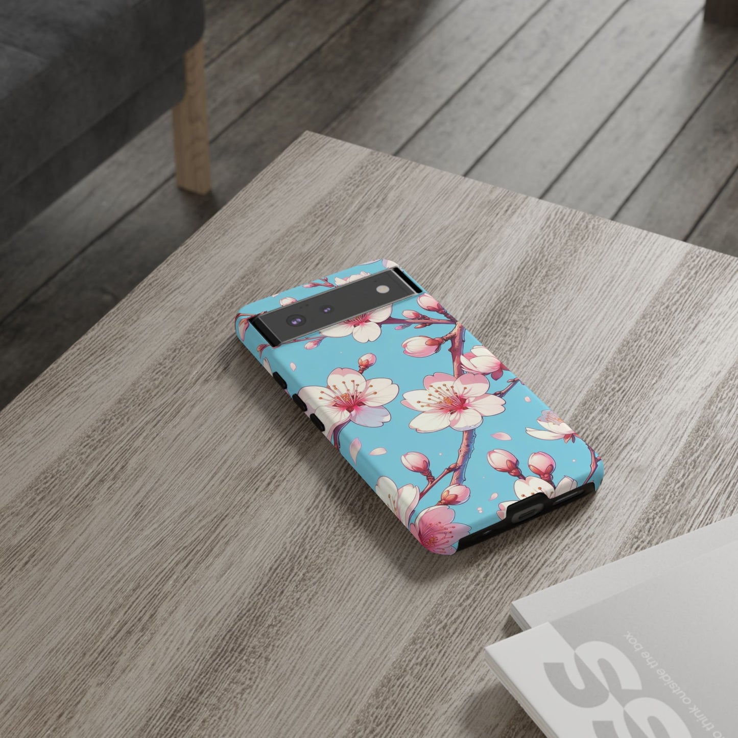 Anime Phone Case, Sakura Blossom Tough Case, Friend Gift, Japanese Culture, Protective Cover, Anime Lover Gift
