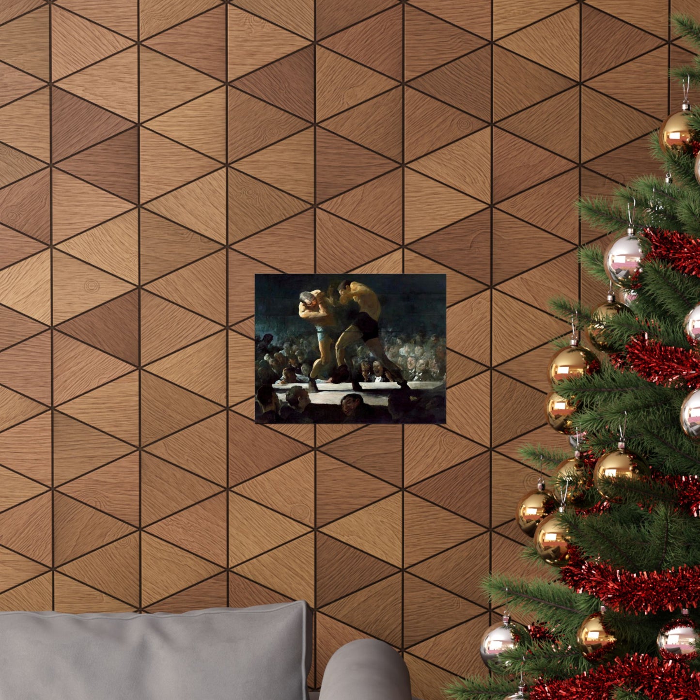 Club Night by George Wesley Bellows 1907 Boxing Art Print - Dynamic Gym and Sports Wall Decor - Perfect Gift for Boxing Enthusiasts