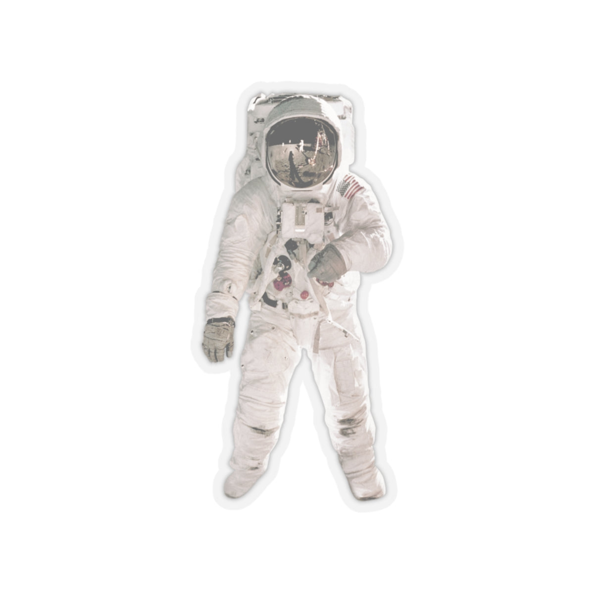 American Astronaut Sticker - Space Enthusiast Gift, Cosmic Decor, Outer Space Laptop Decal, NASA Theme Vinyl Sticker