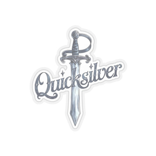 Quicksilver Sticker, Book by Callie Hart, Sword Decal, Gift for Fae & Alchemy Fans, Perfect Present for Book Lovers